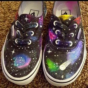 Vans Shoes - Vans Authentic glitter custom made girls shoes NIB Vans Shoes - Vans Authentic glitter custom made girls shoes NIB